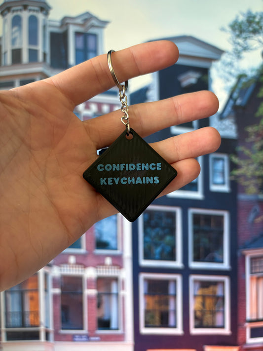 Black & Blue- Daily Confidence Challenge Keychain